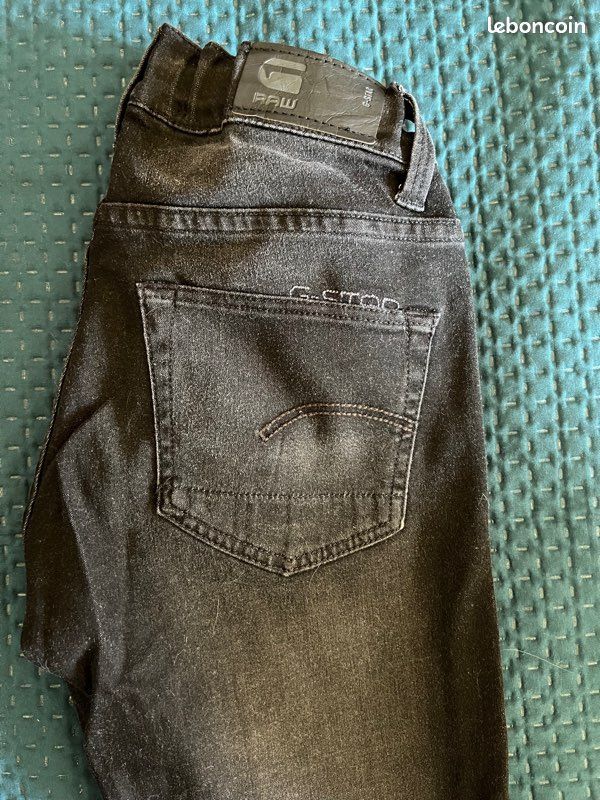Jeans G-star Noir 8 ans (image 2)