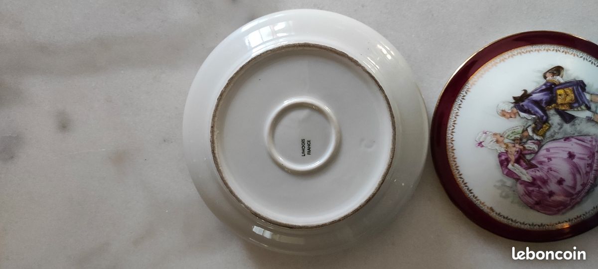 Bonbonnière ancienne porcelaine Limoges (image 6)