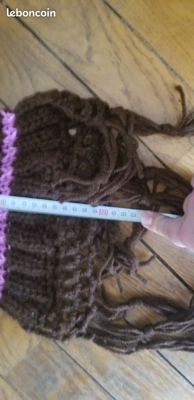 Ensemble en laine fait main écharpe bonnet guetre (image 2)