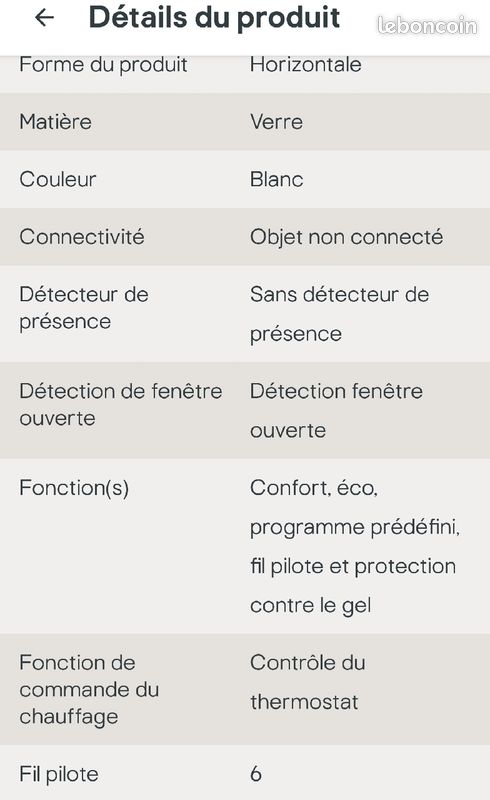 Radiateur rayonant électrique en verre (image 6)