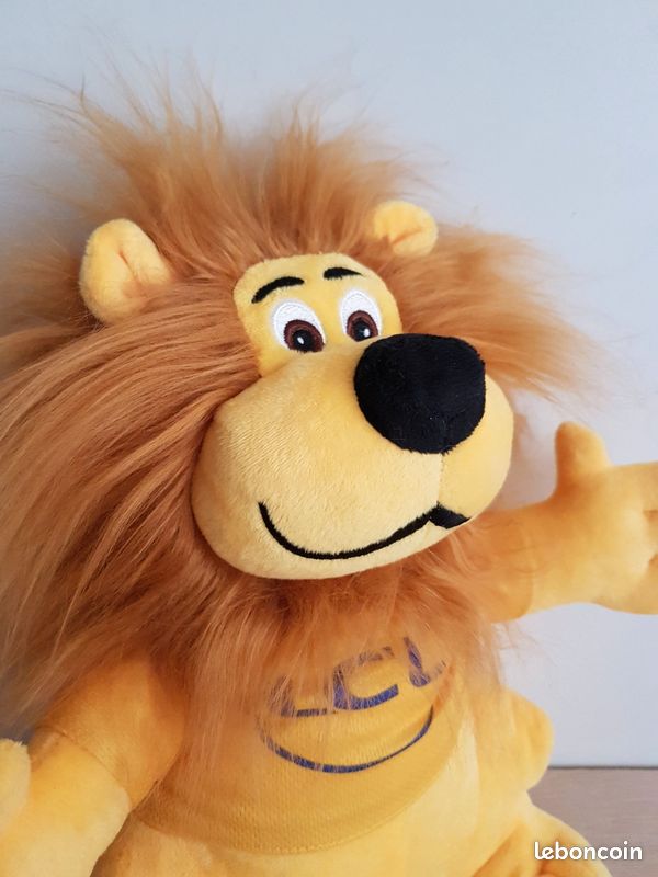 Peluche Lion LCL Maillot Jaune Tour De France 2020 - 30 Cm