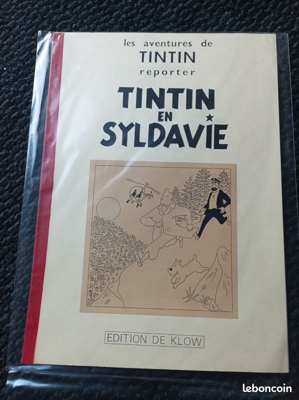 klow tintin Pastiche en syldavie / édition de liquid nutrition