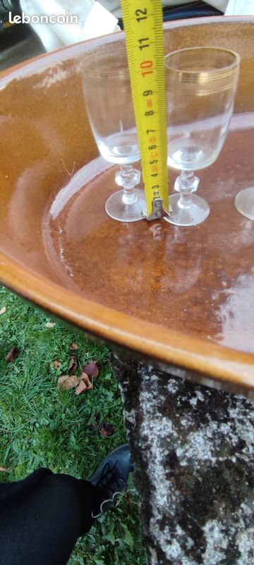 Set de 5 verres à liqueur en cristal ornés d'une dorure (image 2)