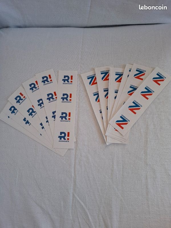 Petits stickers ronds - Logo RECONQUÊTE & Génération Zemmour (image 1)