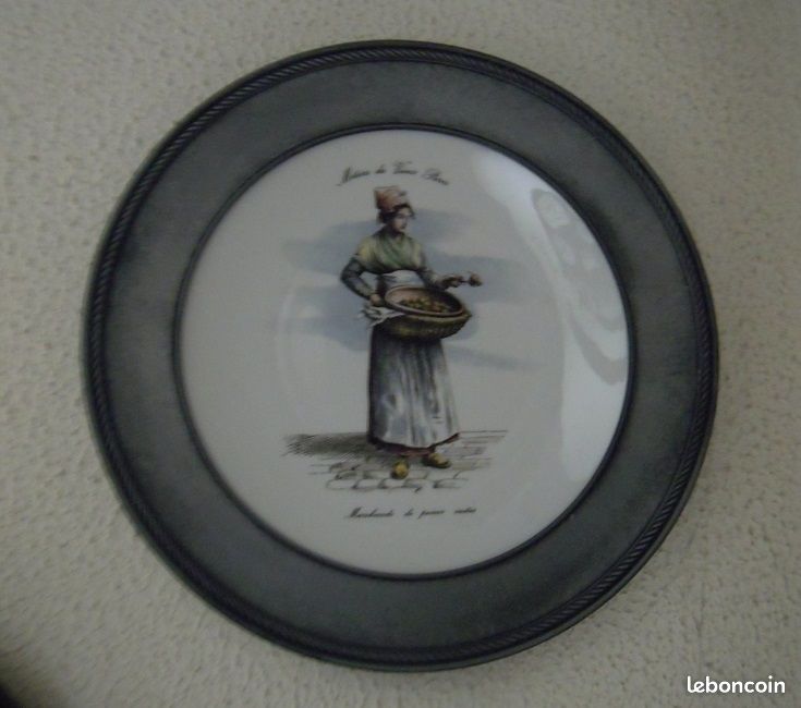 Assiettes décor Métiers du Vieux-Paris (image 3)