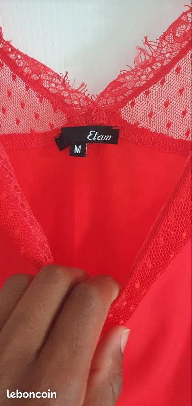 Haut Débardeur (marcel) Etam Bleu - Taille M/38 - Occasion Très Bon état