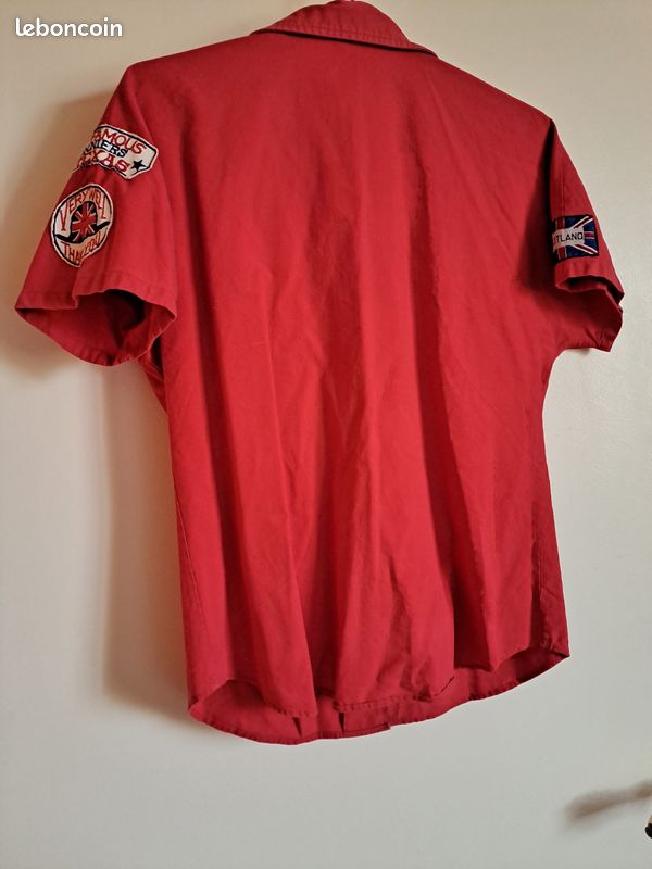 Chemise femme rouge (image 2)