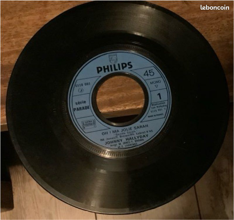 Oh Ma jolie Sarah 45 tours Johnny Hallyday (image 1)