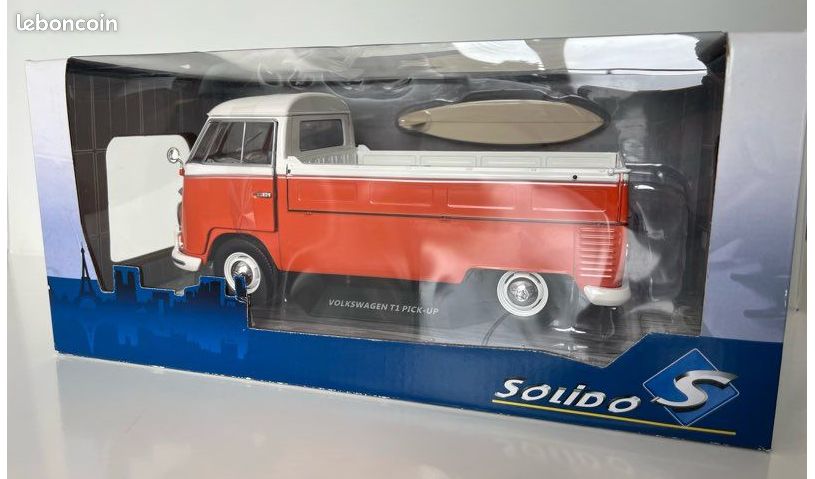 SOLIDO 1806705 MINIATURE VOLKSWAGEN T1 PICK UP 1950 1/18 1/18
