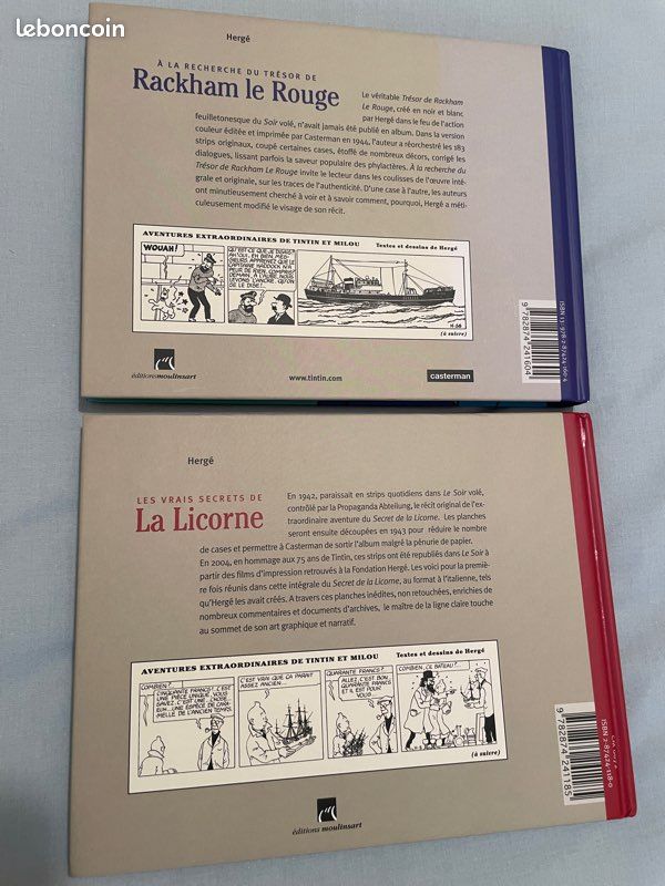 Lot : tintin, les secrets de la licorne et le trésor du Rackham le Rouge (image 4)