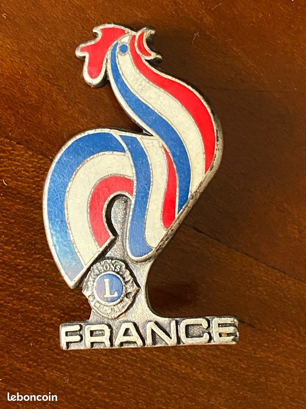 Insigne Broche COQ émaillé Vintage - Amis De Thiais, Interprète National, 1932