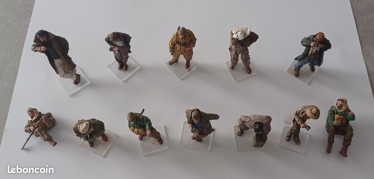 Lot 2 Figurines Résine 1/35 Soldat Britannique WW2 Non Peintes – Kit Maquette Militaire Figurine Seconde Guerre Mondiale