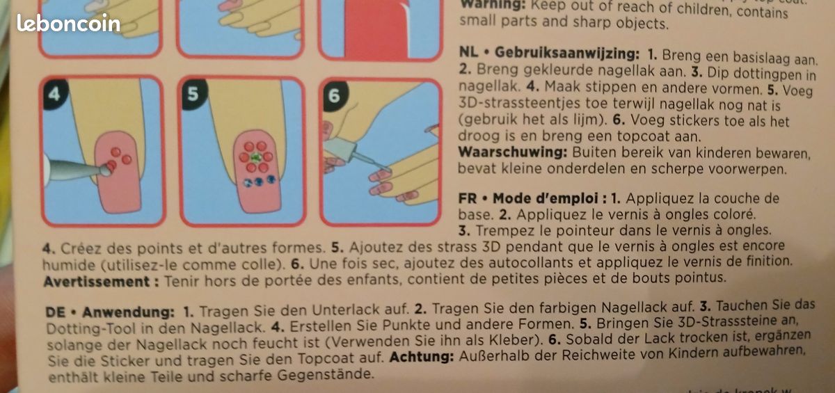 Kit ou set de nail art ongles manucure (image 3)