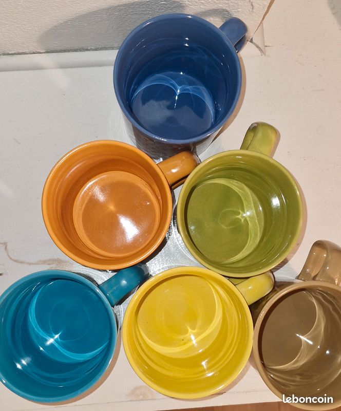 Lot de Mugs Années 70 - Vintage (image 4)