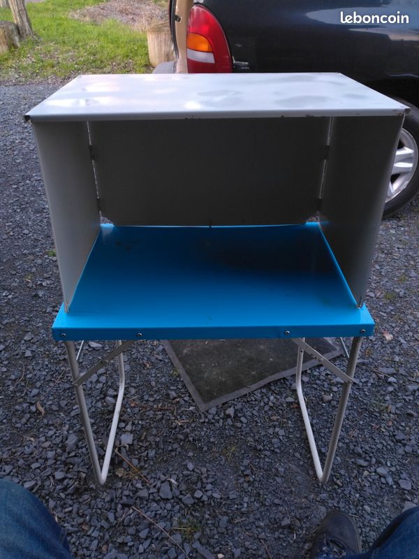 Cuisinière Pliante Vintage Sterno #46 – 2 Feux – Orange – Neuve Pour Camping