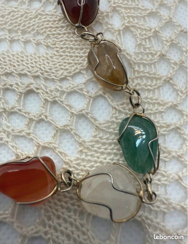 Collier astro Bélier aventurine Doré et Vert - Bijou - Achat & prix