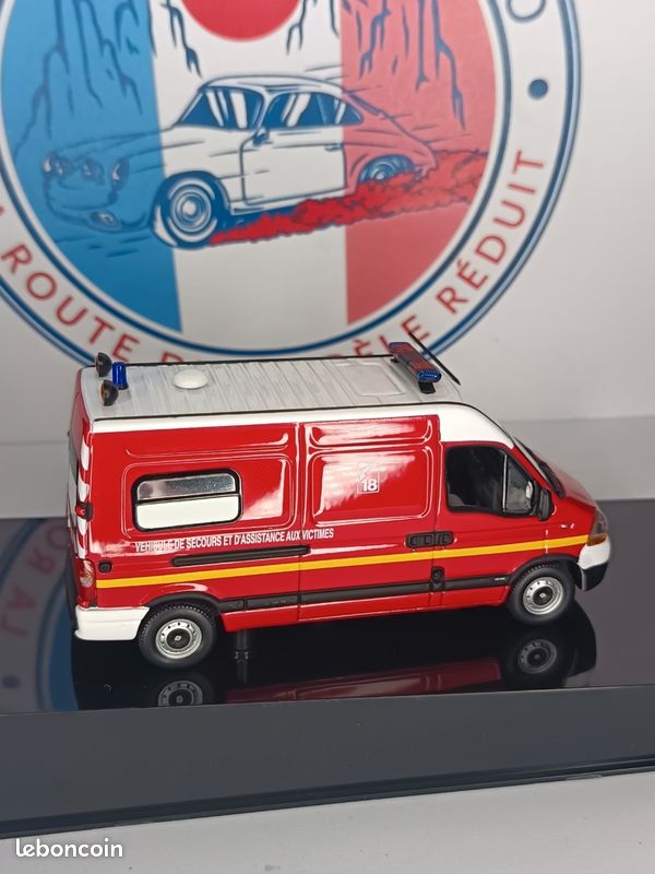 Norev SB 1/43 - Renault Master II VSAB Pompiers 1998 - Miniature