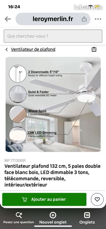 Ventilateur plafond (image 8)