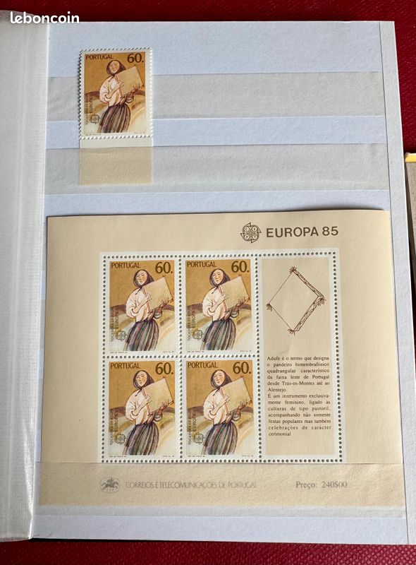 Philatélie : Timbres EUROPA 1985 – Collection complète (image 2)