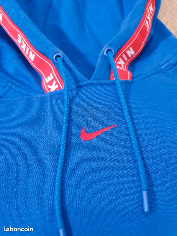 Pull à Capuche Nike Bleu (image 3)