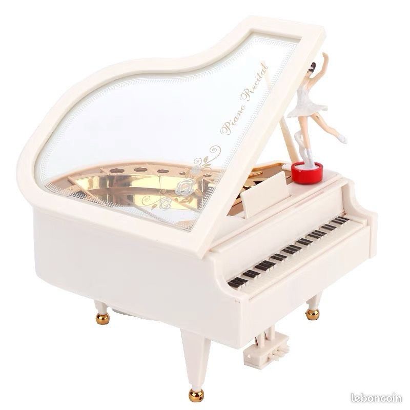 Boîte à Musique Piano Danseuse Fayemint - Mécanique Sans Pile - Déco Bureau Ou Cadeau Romantique