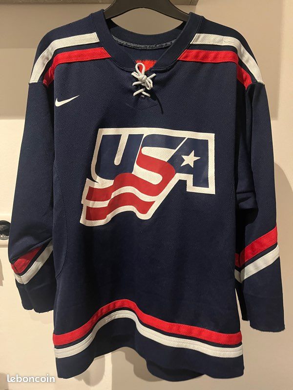 Maillot Vintage USA Hockey Années 70 - Rare équipe Nationale NHL