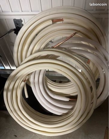 Reynolds - Bi-tube cuivre frigorifique M1 3/8 - 5/8 couronne de 20m