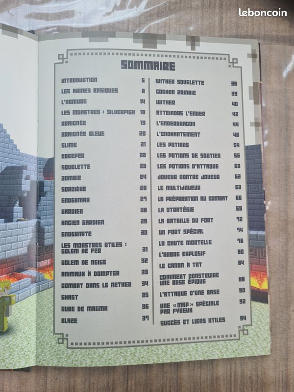 Livre " Minecraft" combat, le guide officiel (image 3)