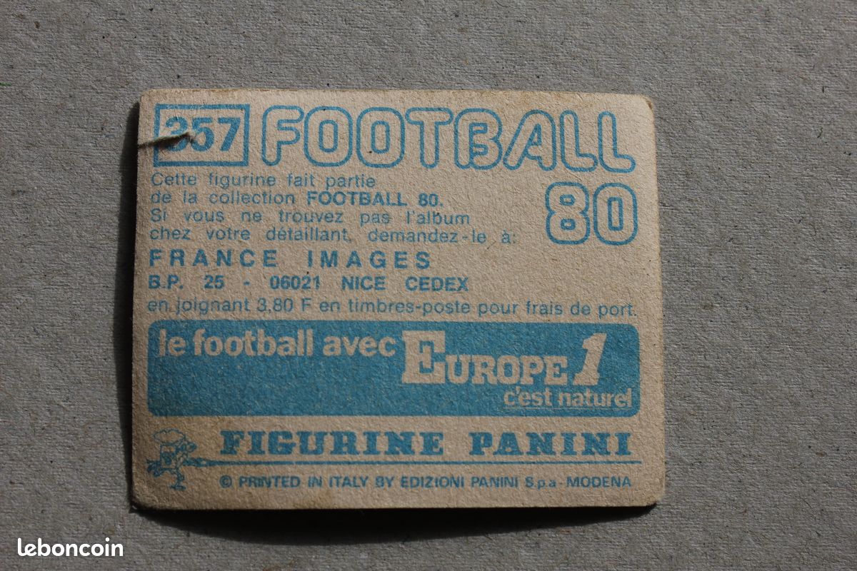 20 stickers Panini football années 80 vache qui rit - Collection 20 stickers Panini football années 80 vache qui rit - Collection