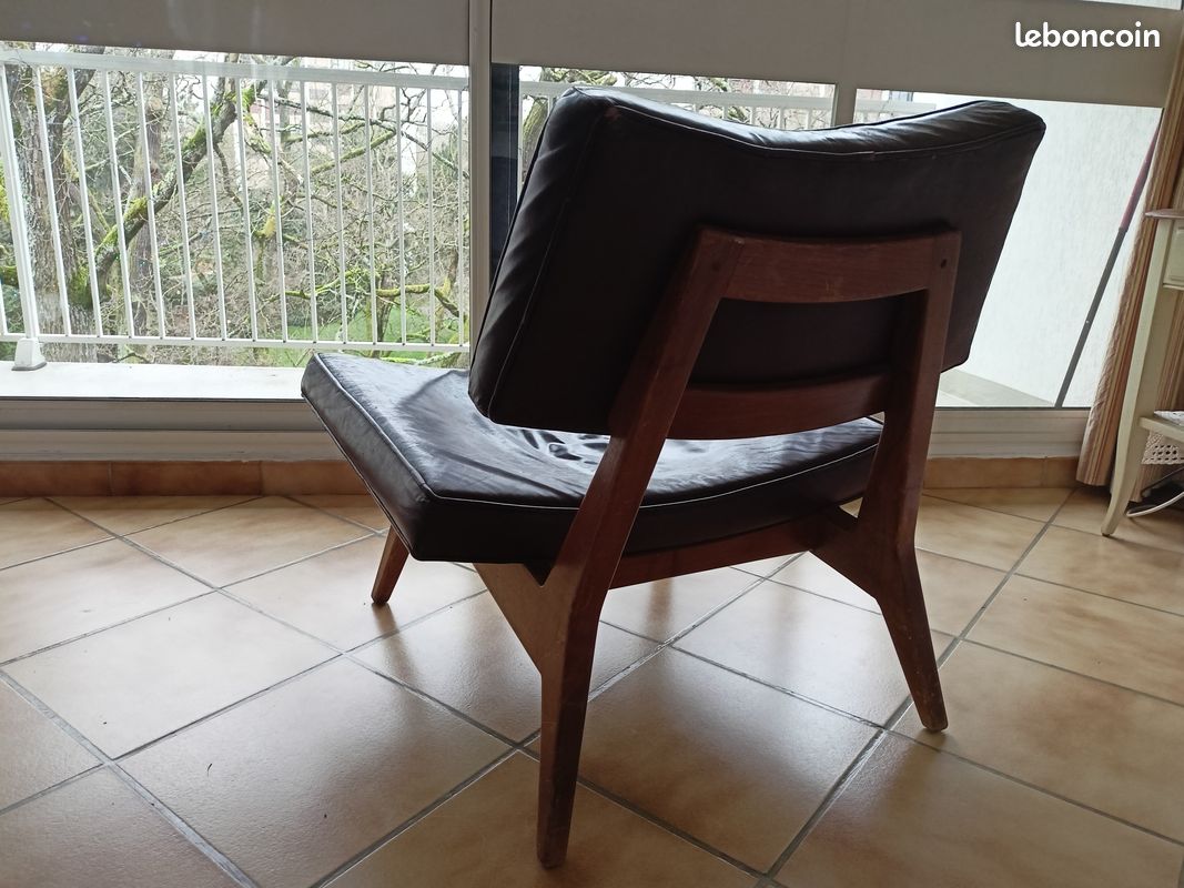 Rare Risom Chair A Leather Mid Century Armchair By Jens Risom Jens