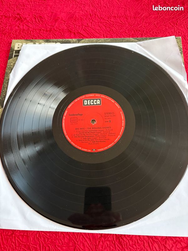 (Rare LP) The Rolling Stones "Big Hits - High Tide And Green Grass" - Edition spéciale Allemagne (image 5)
