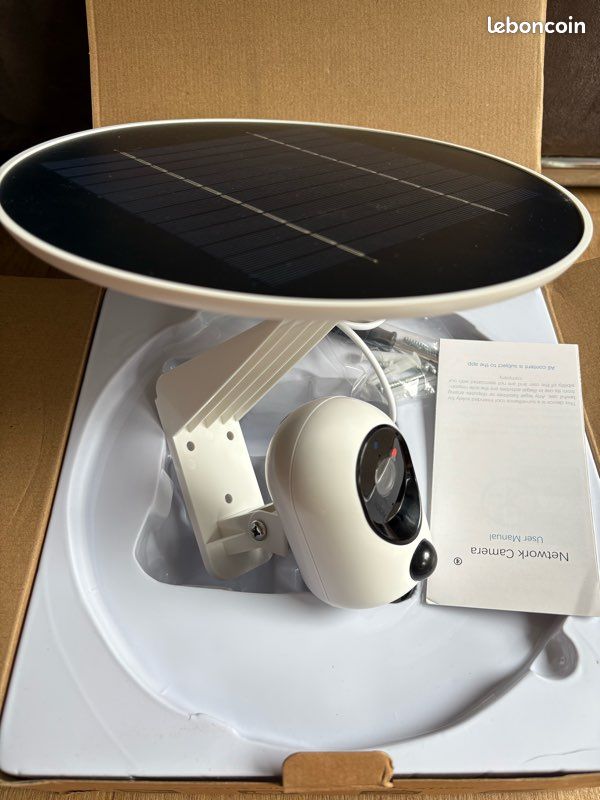 Caméra Surveillance Solaire 4G 5MP Rotative - Meekspy - Extérieur/Intérieur - Neuf