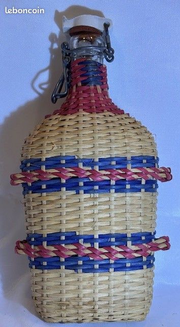 Gourde aluminium vintage ROC France Alimentaire Cuit au four Rando, Camping rétro 1L - Sport & Plein air