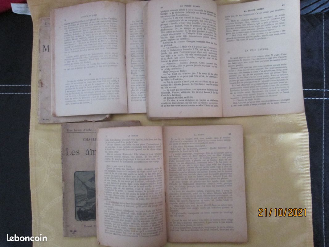 5 Livres Ancien Collection Une Heure D'Oubli / Editions Flammarion (image 3)