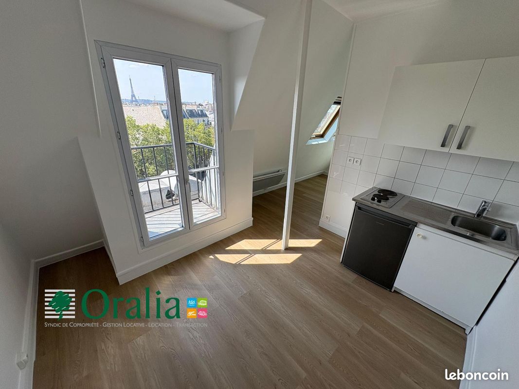 Appartement 2 pièces 17 m² · à Paris · 17 m² · 684 €/mois