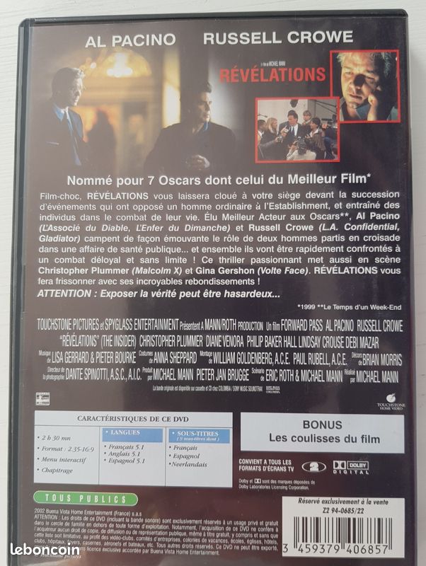 Révélations dvd (image 2)