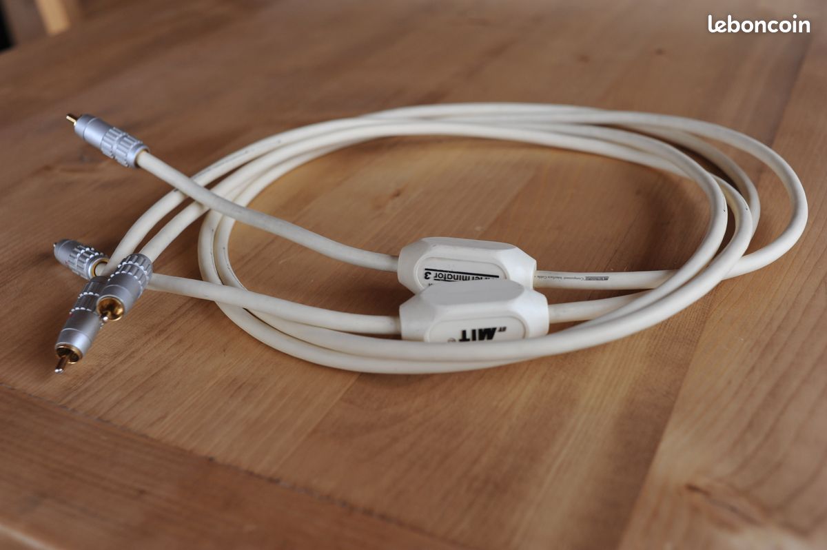 Câbles RCA Haut De Gamme MIT Styleline SL3 – 2 Mètres – Neufs – Hi-Fi