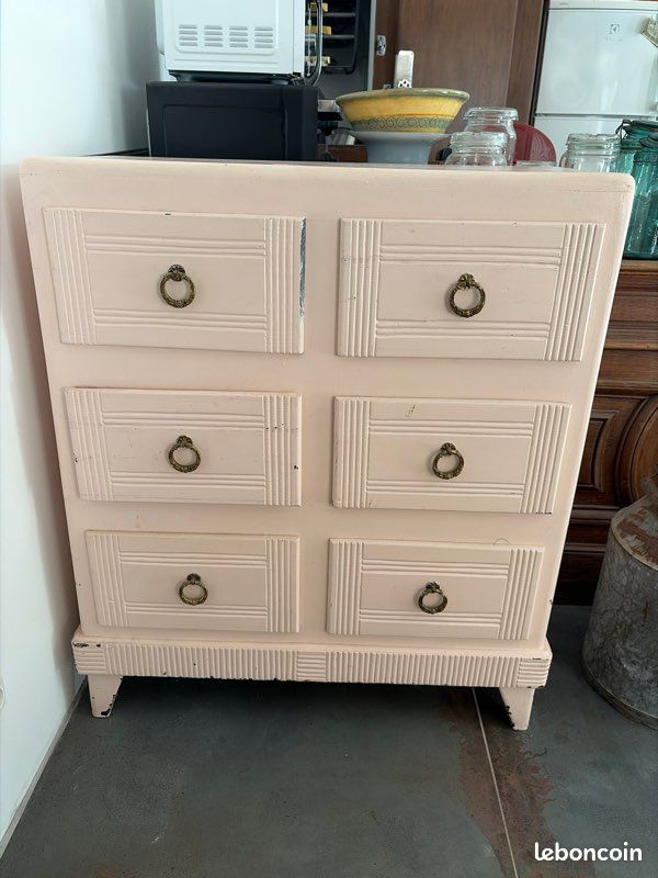 Commode 6 tiroirs ( style Art déco) (image 1)