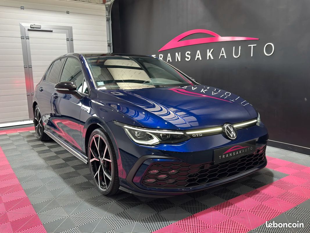 Volkswagen GOLF VIII 2.0 TDI SCR 200CH GTD DSG7 2e Main FR / Toit Ouvrant / Suivi Complet VW (image 2)