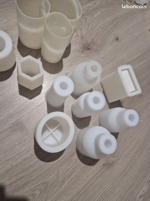 Lot de moules en silicone pour jesmonite ou résine (image 3)