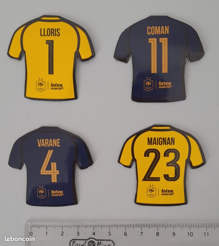 3 MAGNETS EQUIPE Coupe de France Just Foot Pitch 2009 maillot football EUR 1,50 - FR