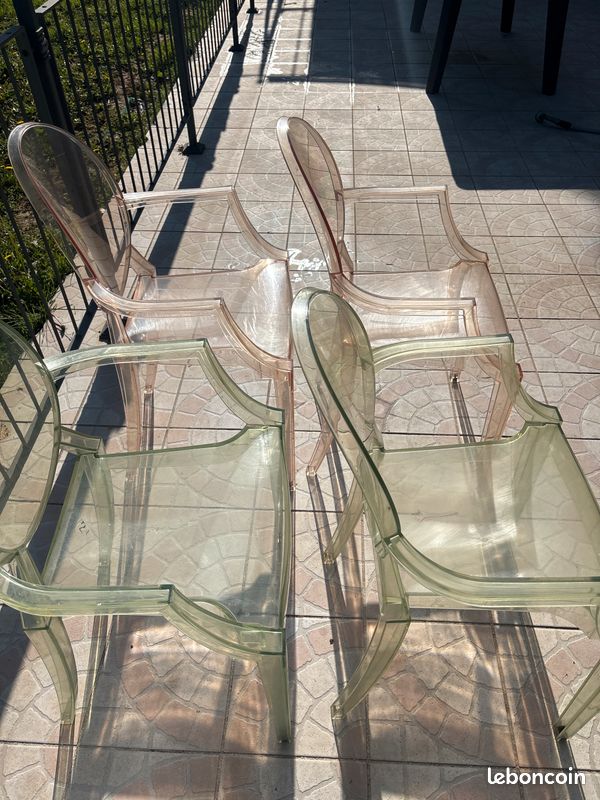 Lot de 4 Chaises kartell Louis ghost by Starck (image 2)