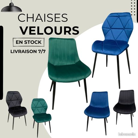 Lot De 8 Chaises Design Velours Noir Et Bordeaux - Salle à Manger Cuisine - Bestpriceparts
