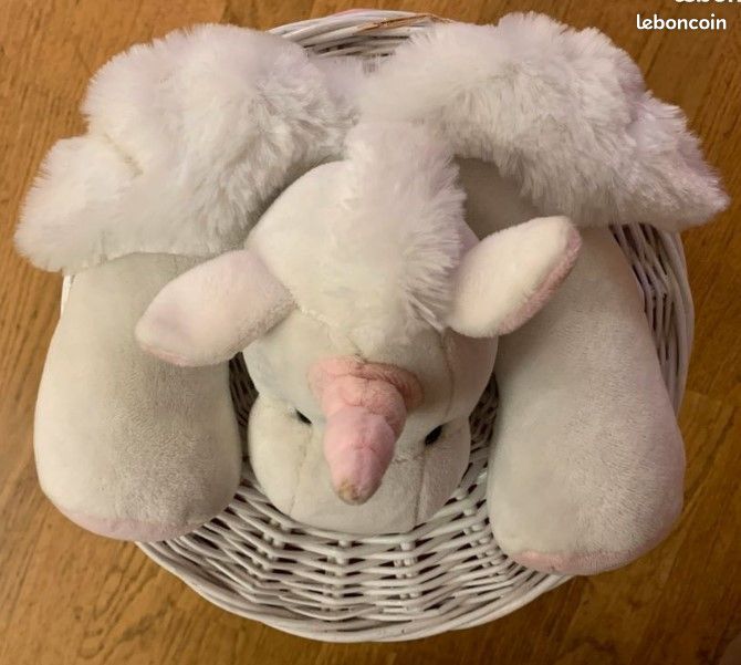 Panier De Rangement Enfant Licorne 50 Cm – Blanc, Pliable, Polyester, Pour Chambre Ou Salon