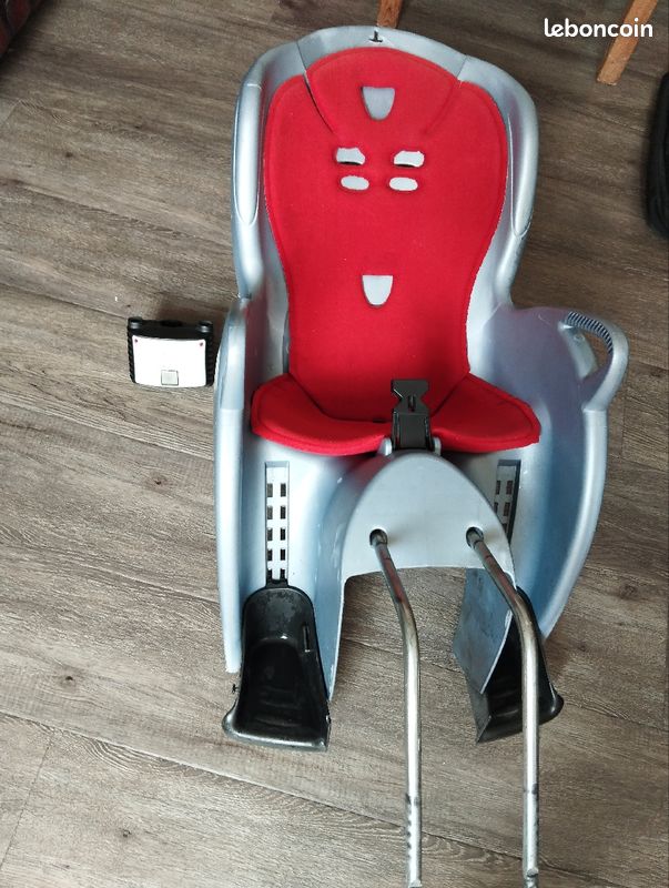 Siège Enfant Ancien Pour Vélo - LECO Rouge - Vintage - Pour Collection Ou Décoration