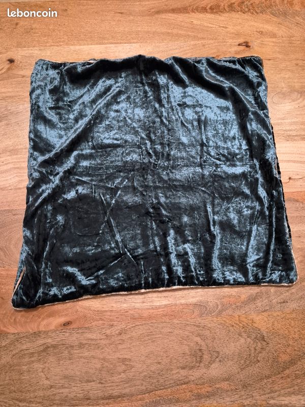 Housse de coussin AMPM en panne de velours (image 1)