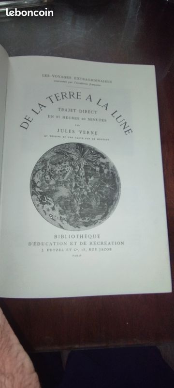 Les Voyages Extraordinaires De la Terre à la Lune roman histoire littérature aventure (image 2)