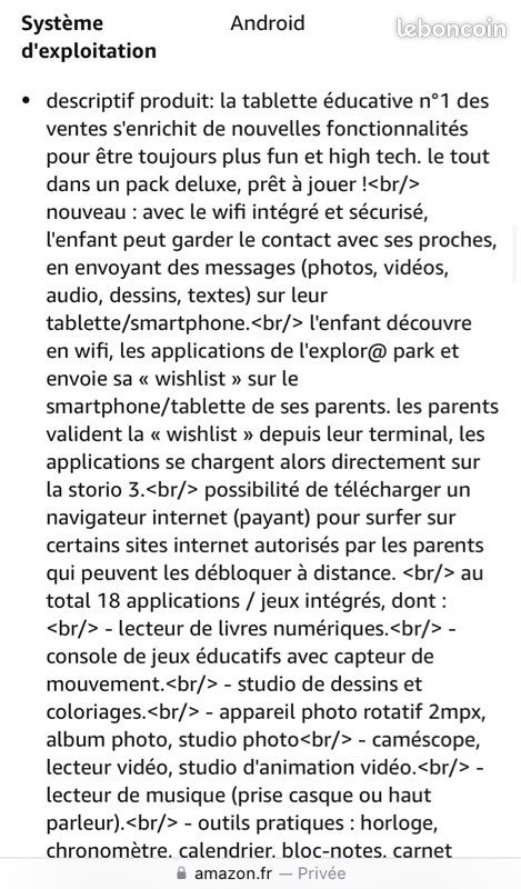 Jeu Storio Vtech Docteur La Peluche