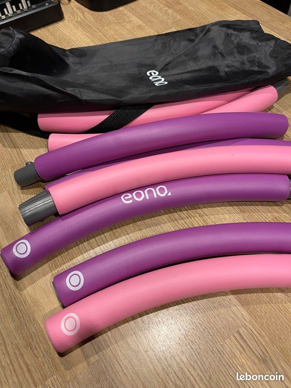 Cerceau De Fitness Eono Hula Hoop 8 Sections Amovible Avec Mousse – Perte De Poids Et Gym à La Maison (1.2kg / 1.8kg)