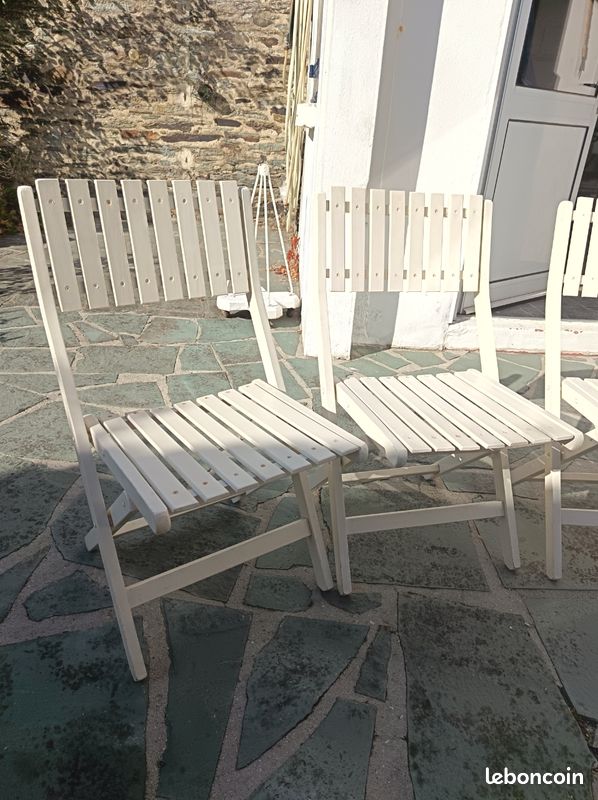4 chaises pliantes vintage marque Gleizes (image 4)